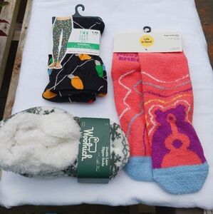 Hosiery bundle of three items, All NWT, House socks and Leggings